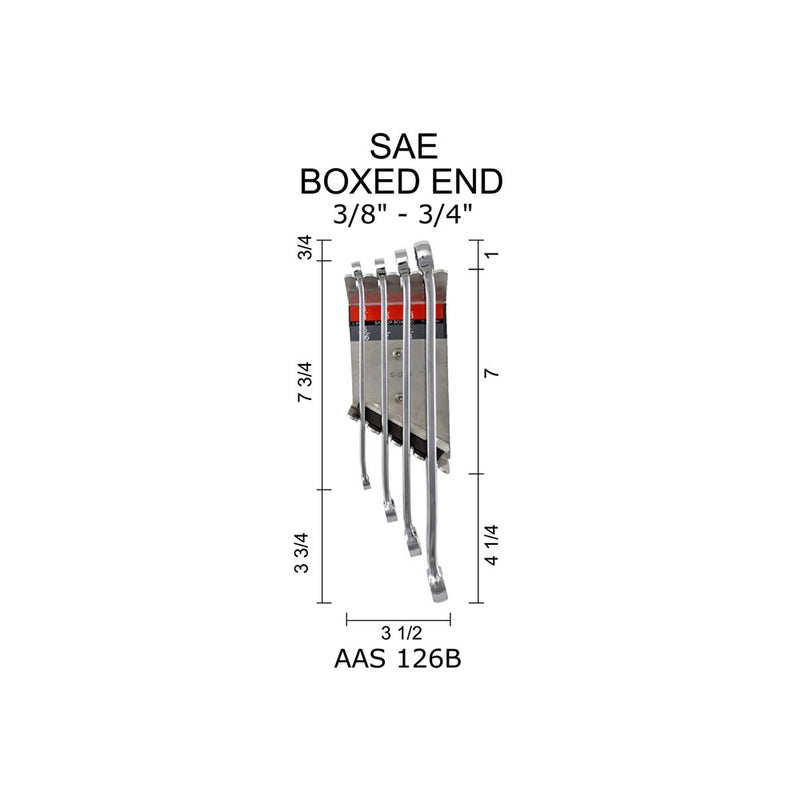 SAE Boxed End 3/8" to 3/4" Model Number: AAS 126B - Wrench Holder