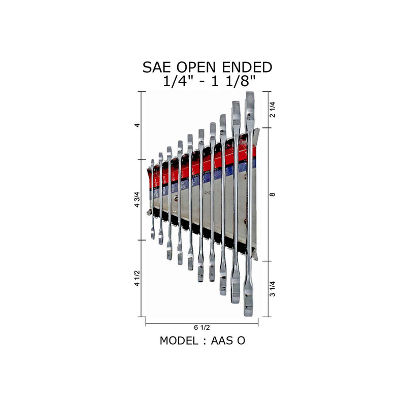 SAE Open Ended 1/4" to 1-1/8" Model Number: AAS O - Wrench Holder